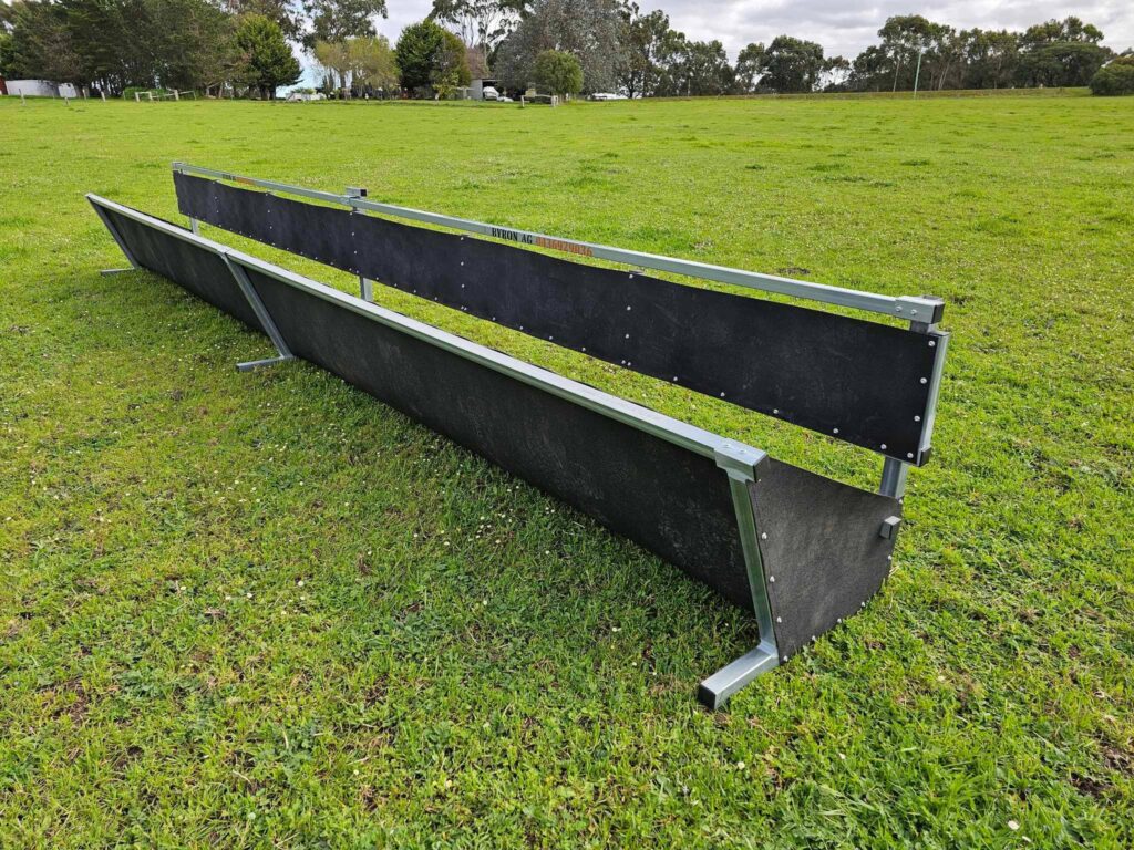 Sheep confinement feed trough byron ag machinery byron ag machinery